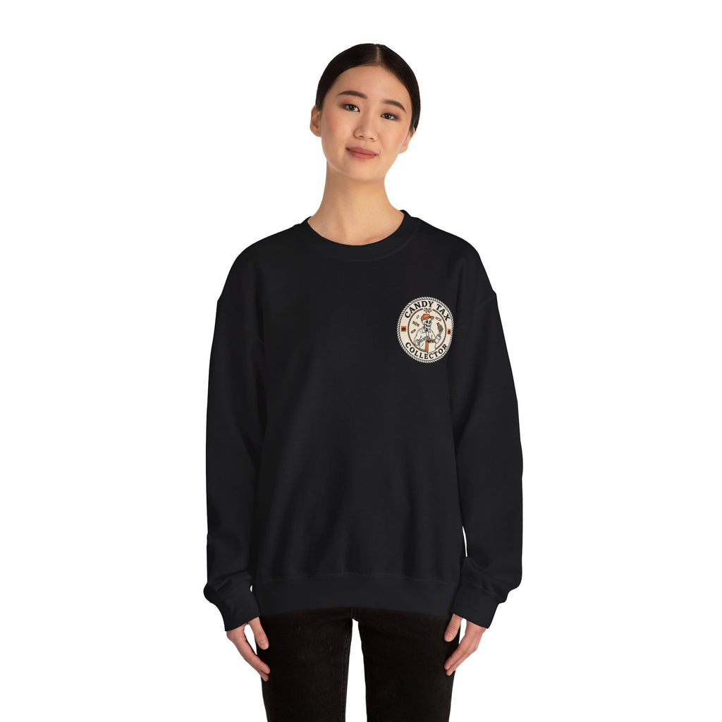 Candy Tax Collector Patch Design Sweatshirt Printify