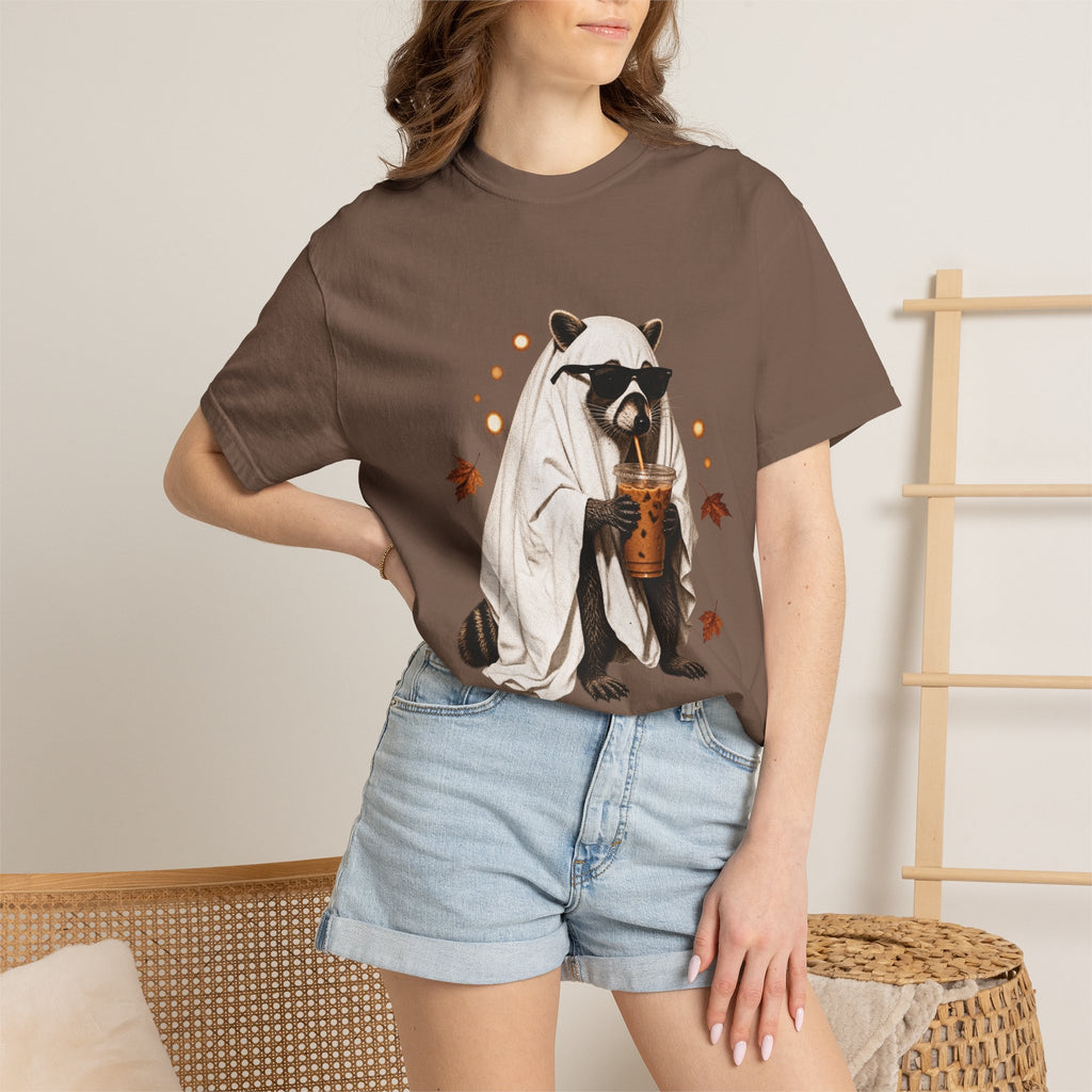 Halloween Raccoon Ghost Costume Tee