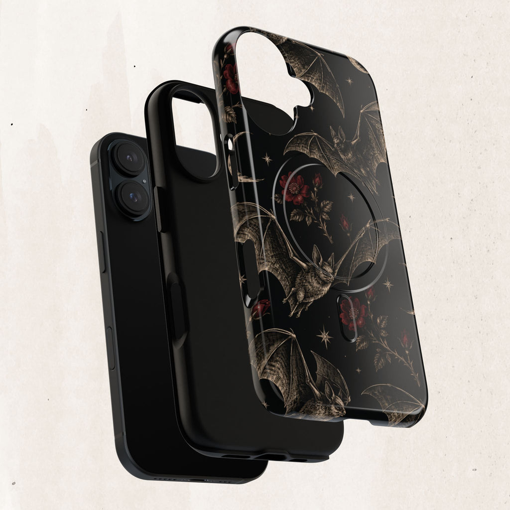 Gothic Bat & Moon Tough Magnetic Phone Case