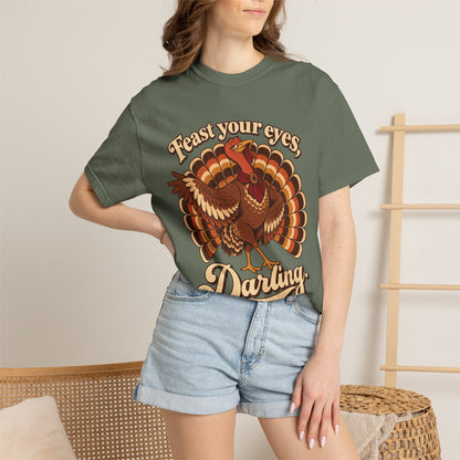 Thanksgiving 'Feast Your Eyes, Darling' Turkey Tee