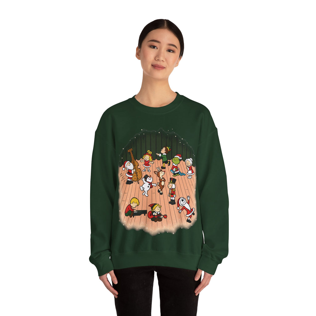 Peanuts Parody Christmas Characters sweatshirt