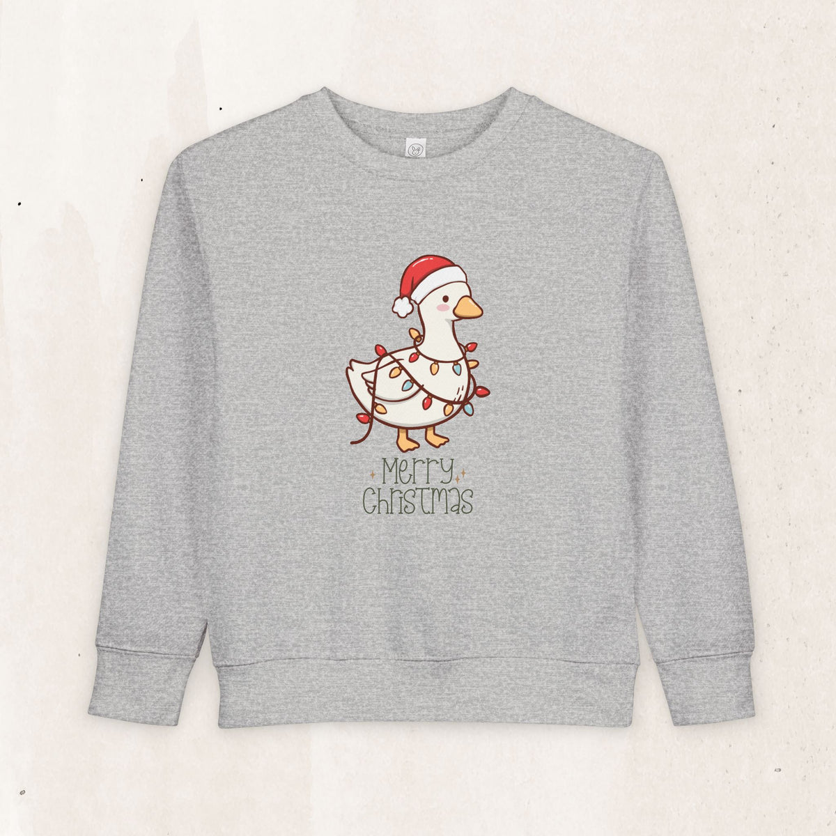 Santa Hat Duck "Merry Christmas" Toddler Sweatshirt