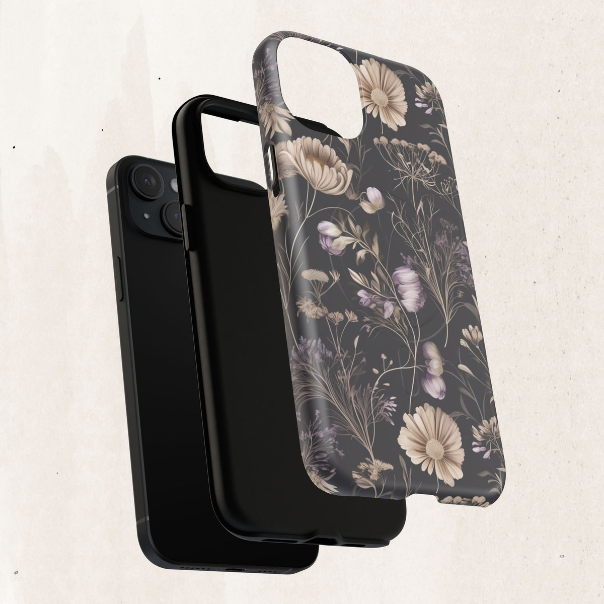 Floral Noir Tough Magnetic Phone Case