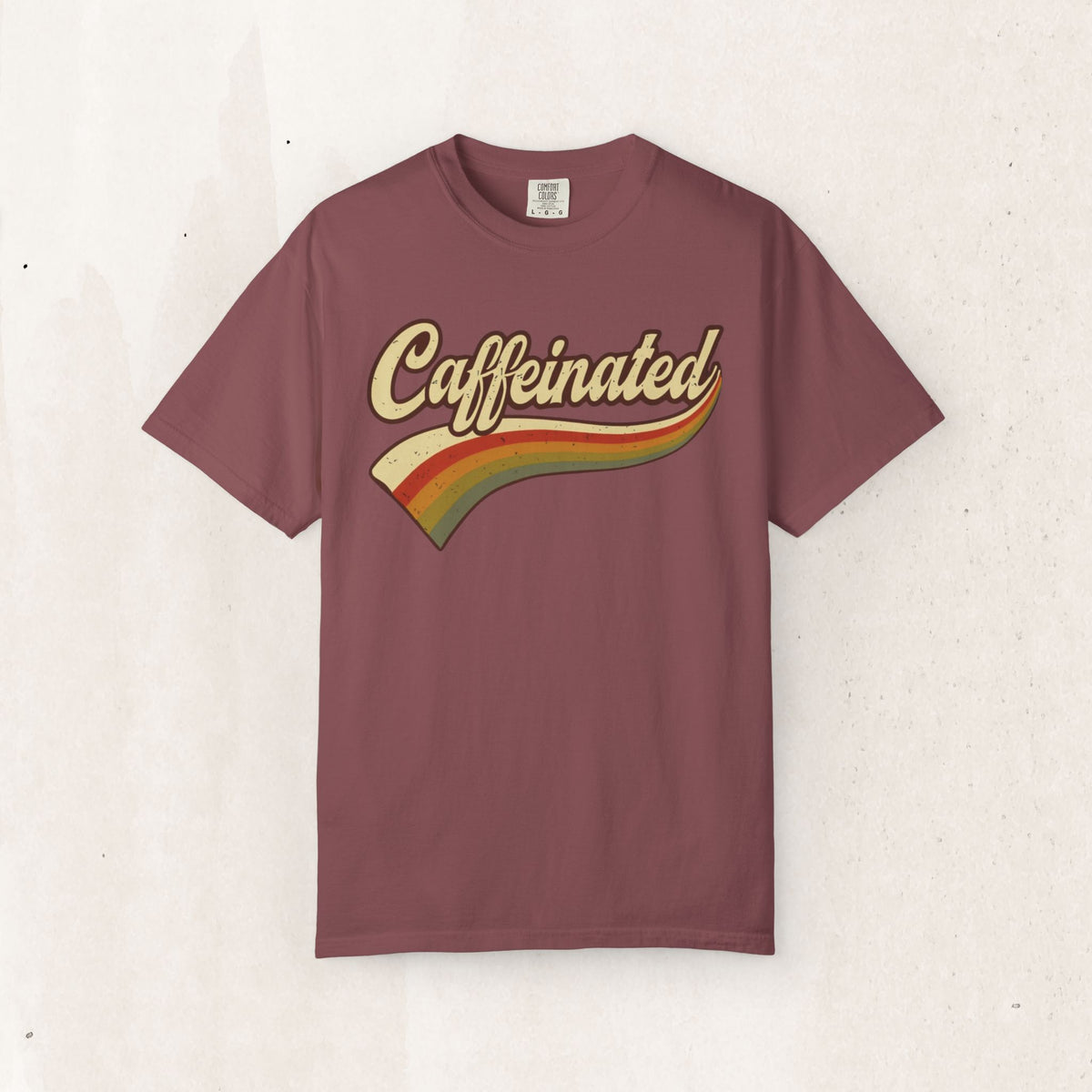 Caffeinated Retro Stripe Tee