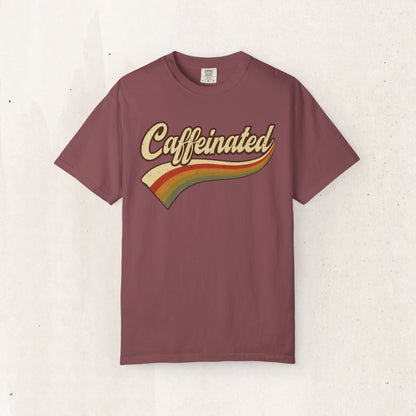 Caffeinated Retro Stripe Tee