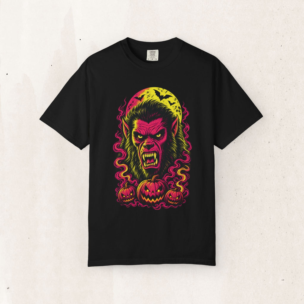 Neon Werewolf Halloween Tee