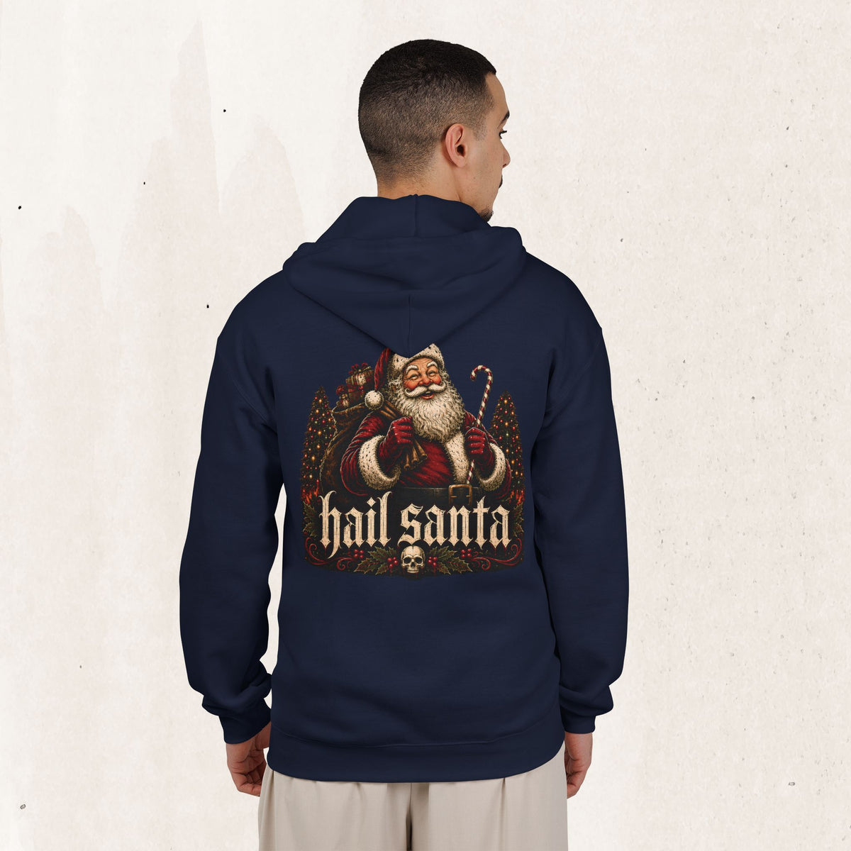 Hail Santa Full-Zip Hoodie - Wicked Thread Society