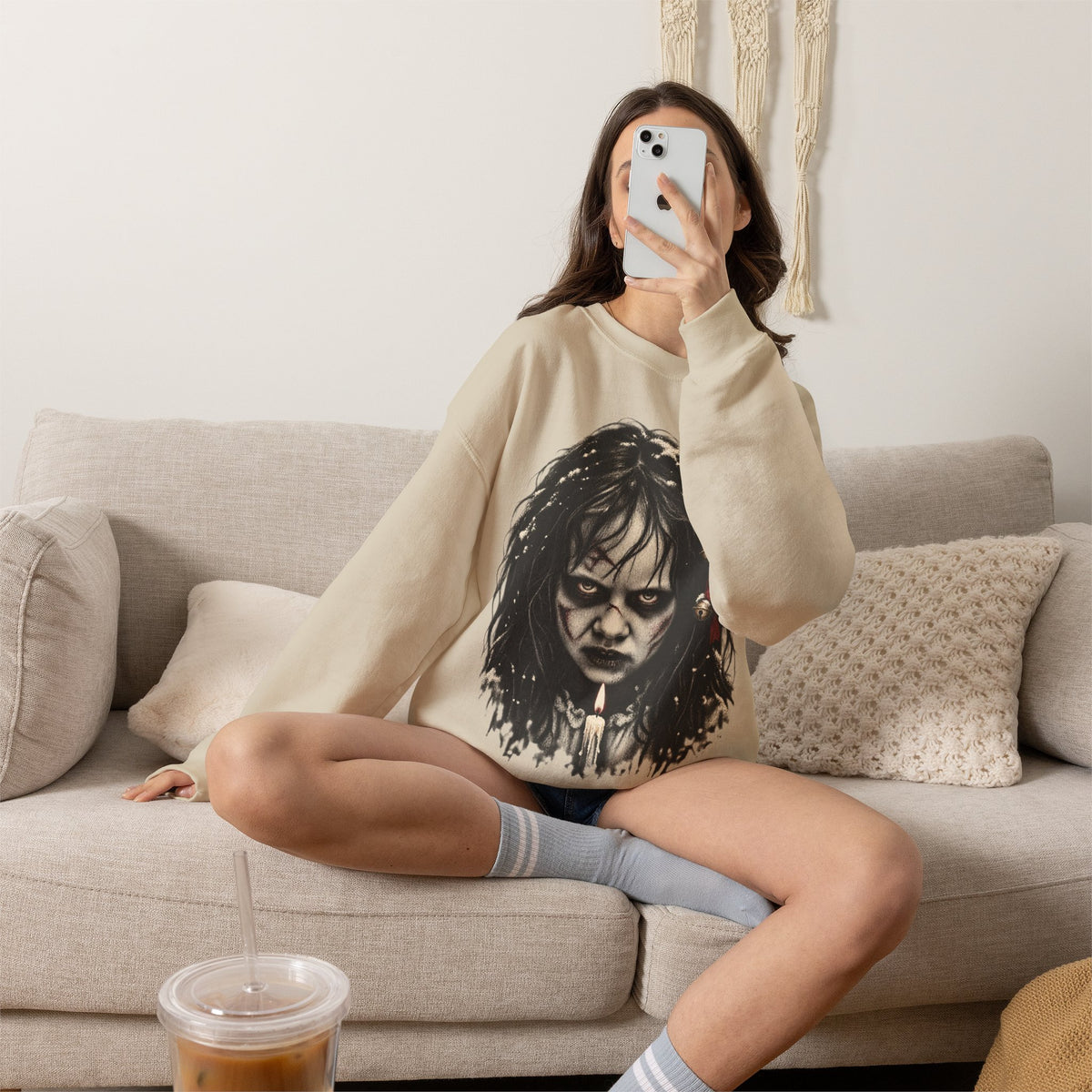 Exorcist Christmas Crewneck Sweatshirt