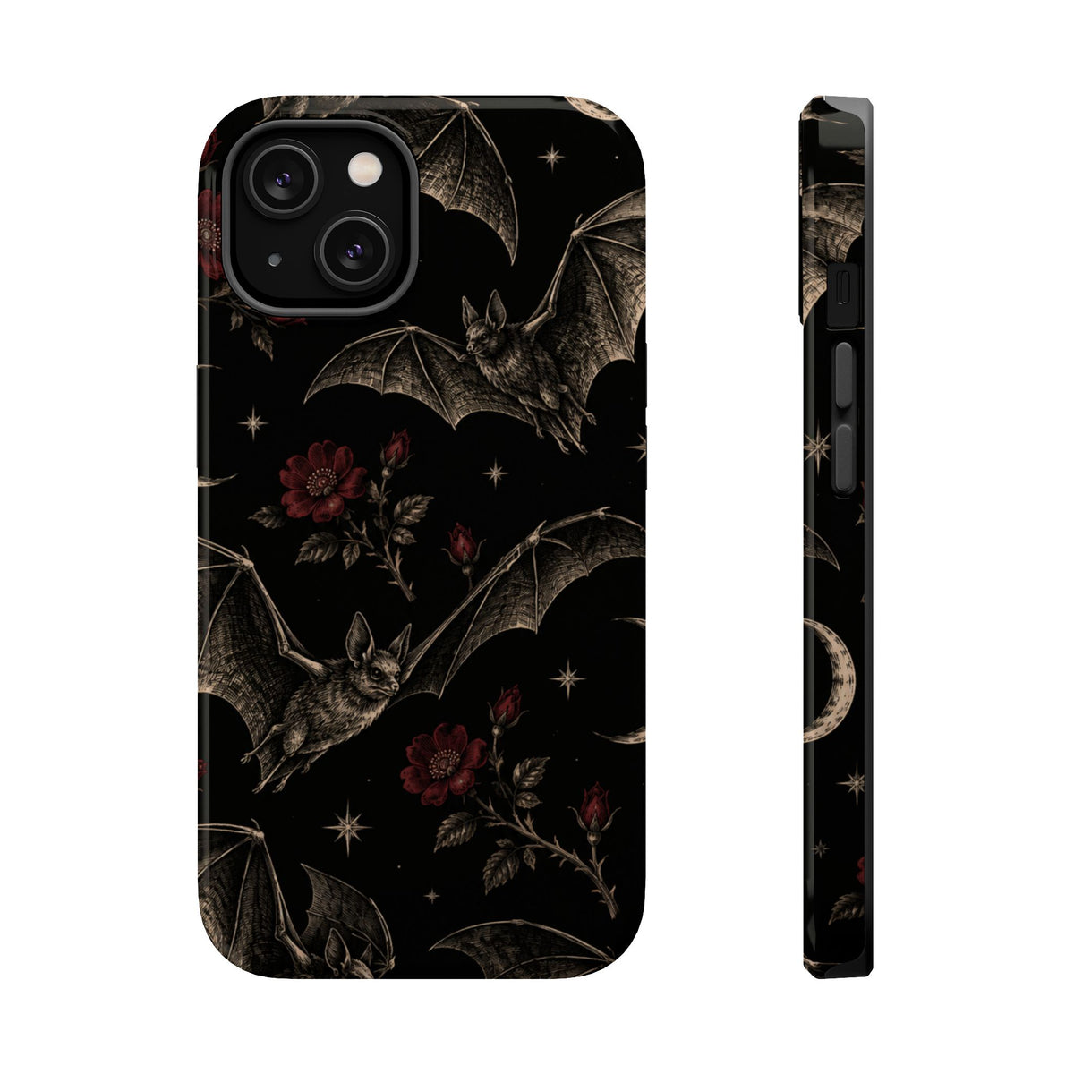 Gothic Bat & Moon Magnetic Phone Case, alternate view