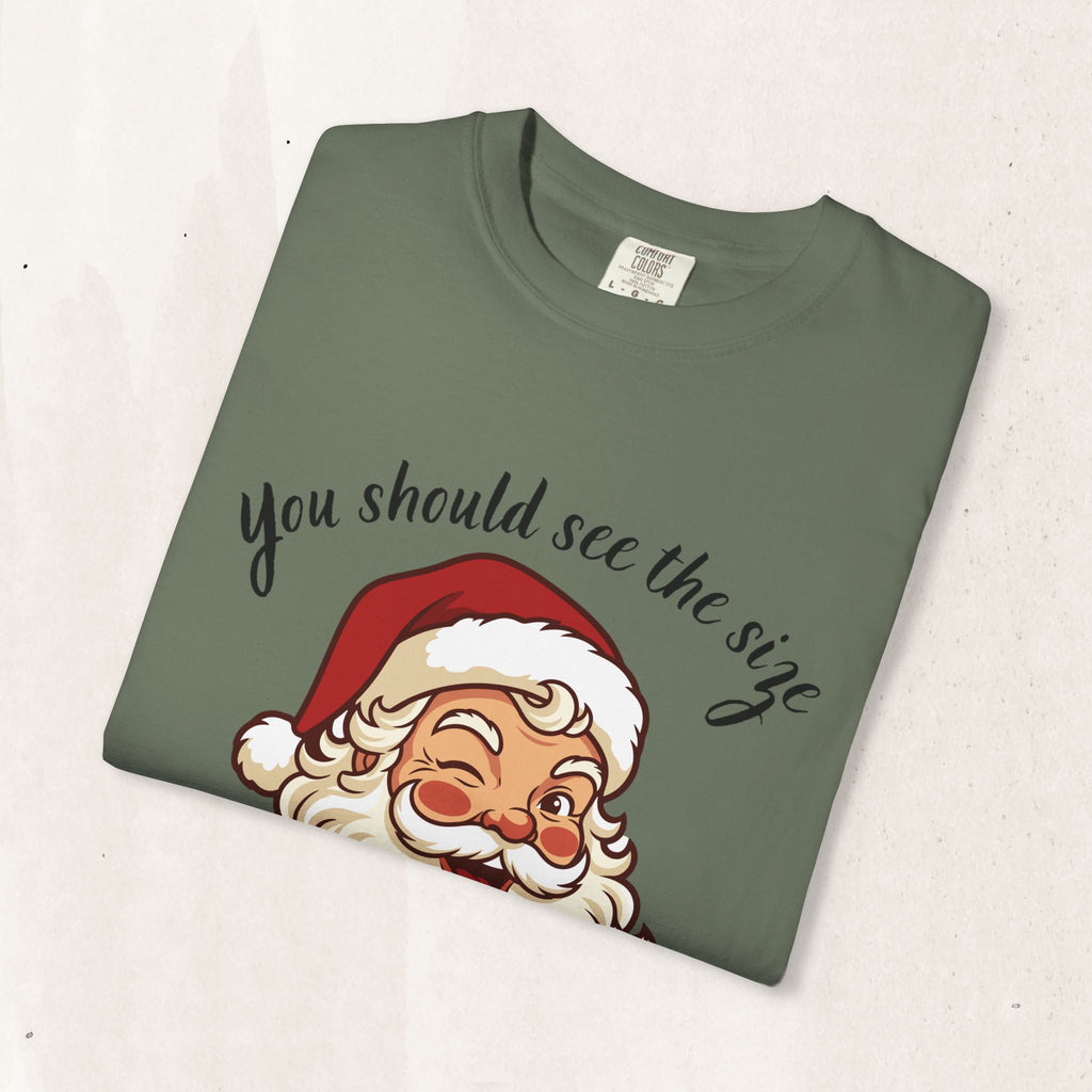 Santa 'You Should See the Size of My Sack' Christmas Tee Printify