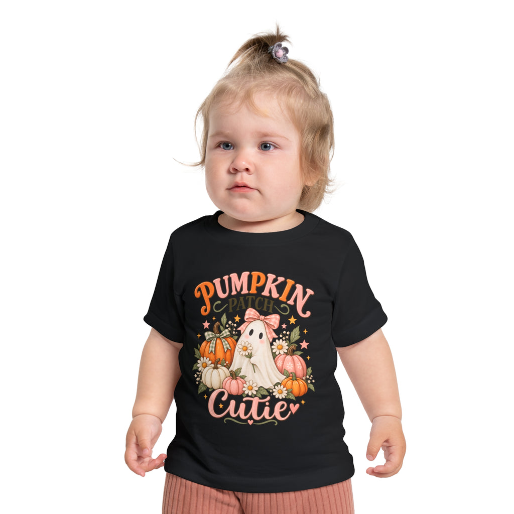 Pumpkin Patch Cutie Baby T-Shirt - Cute Fall Autumn Outfit for Infants, Toddlers - Halloween Thanksgiving Seasonal Top