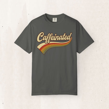 Caffeinated Retro Stripe Tee