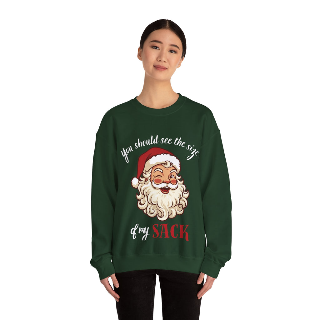 Santa Claus 'You Should See the Size of My Sack' Sweatshirt Printify