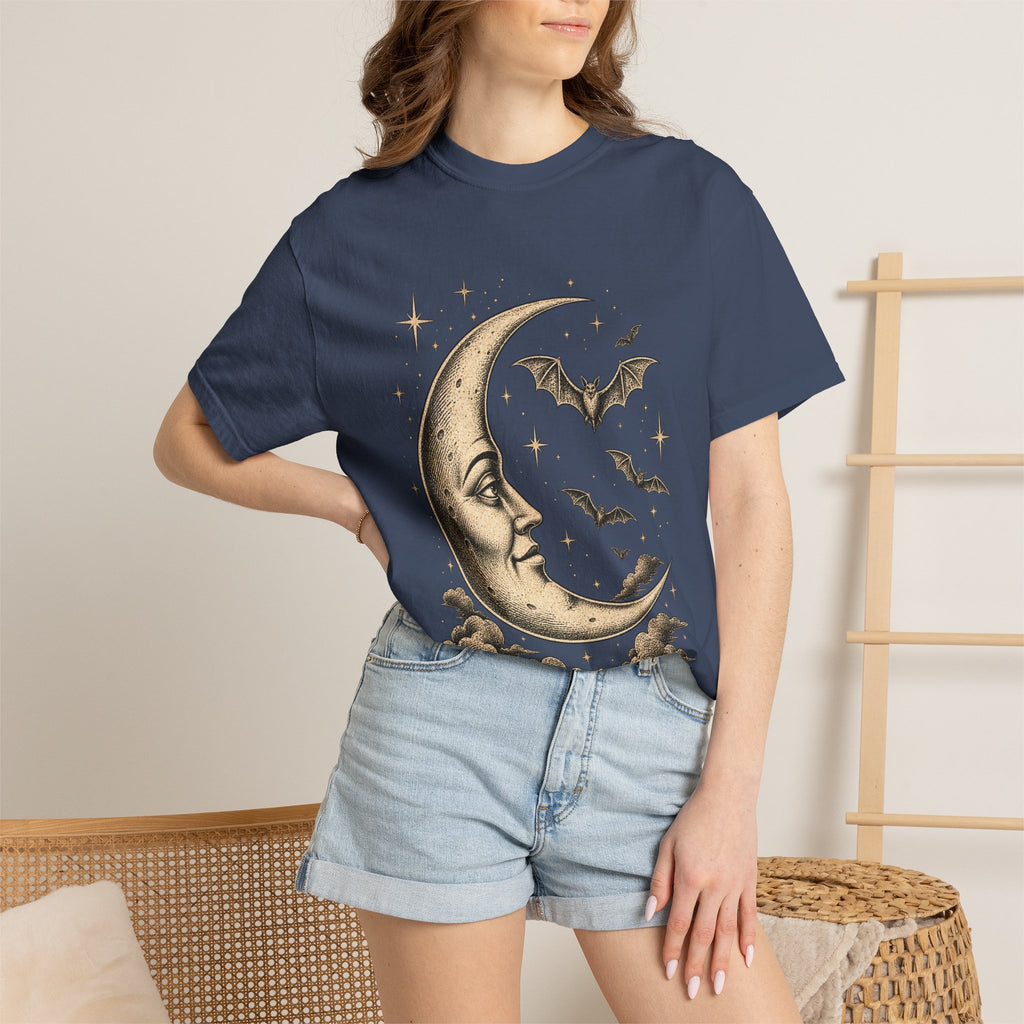 Crescent Moon & Bats Tee
