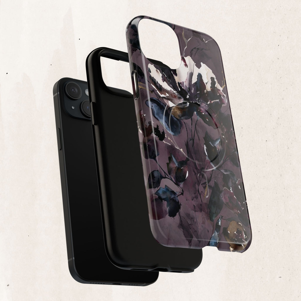 Floral Noir Magnetic Phone Case