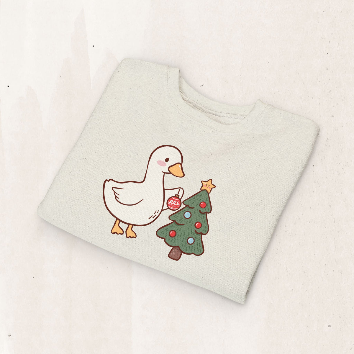 Decorating Duck Toddler Christmas Sweatshirt