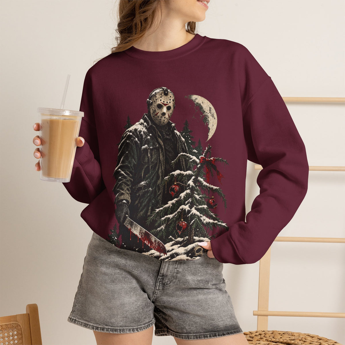 Jason Vorhees Christmas Crewneck Sweatshirt