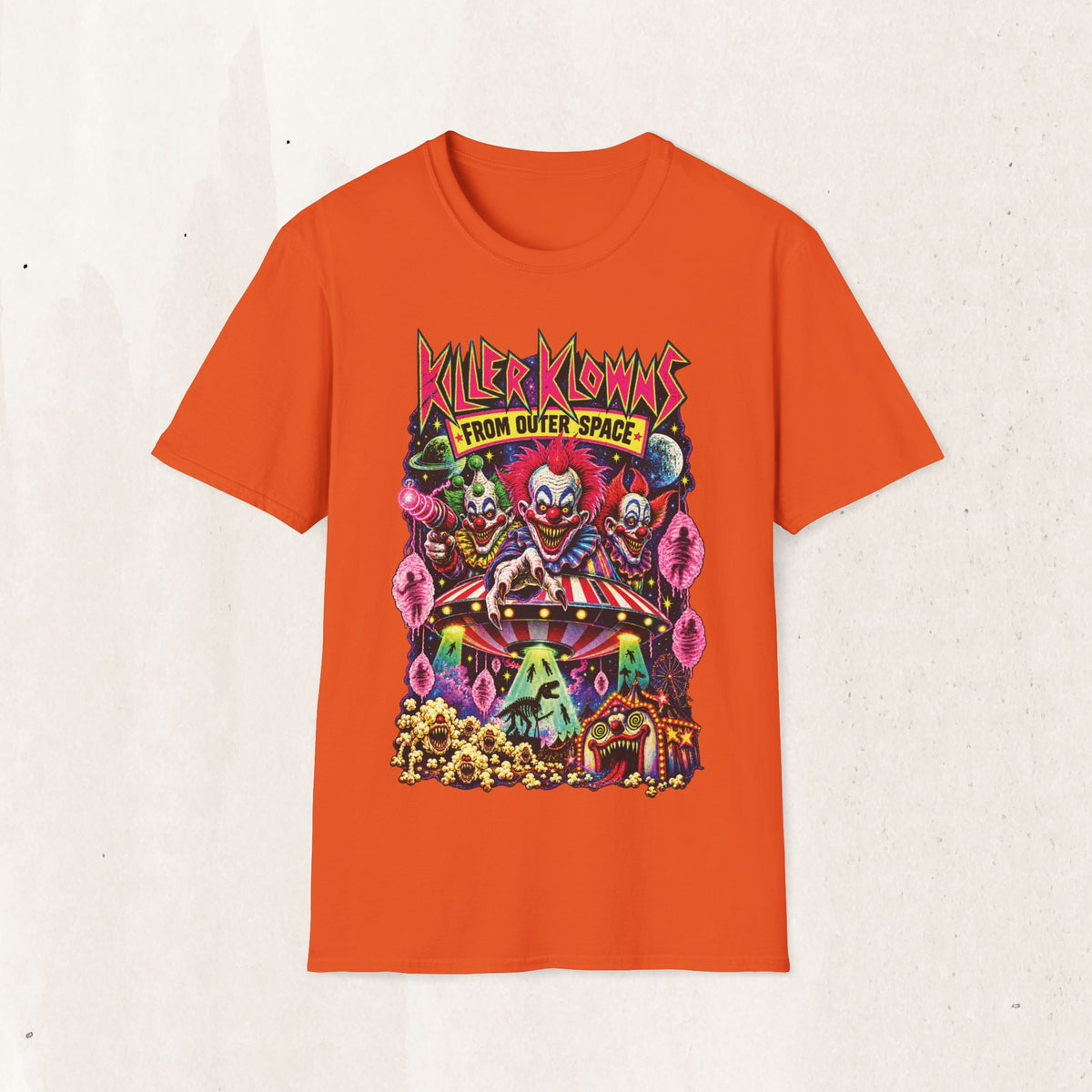 Killer Klowns From Outer Space T-Shirt — Retro Horror Clown Graphic Tee