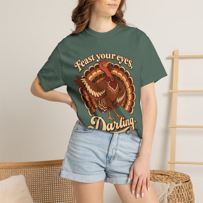 Thanksgiving 'Feast Your Eyes, Darling' Turkey Tee