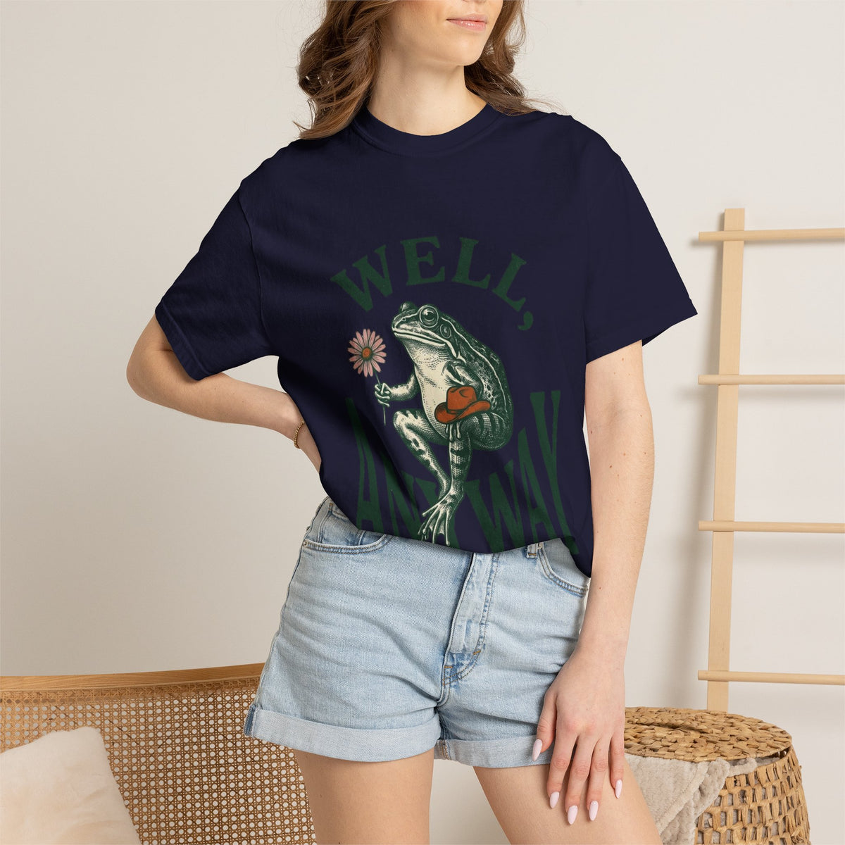 Frog Graphic "Well, Anyway" Tee