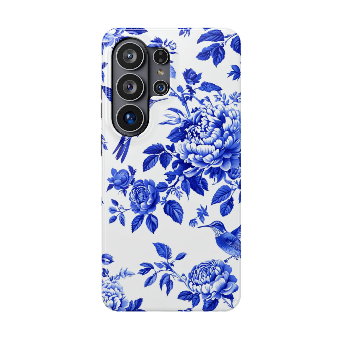Blue Floral Bird Magnetic Phone Case, alternate view