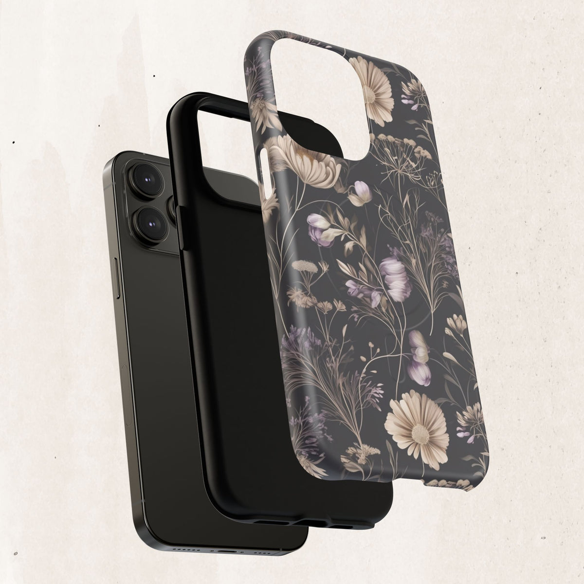 Floral Noir Tough Magnetic Phone Case