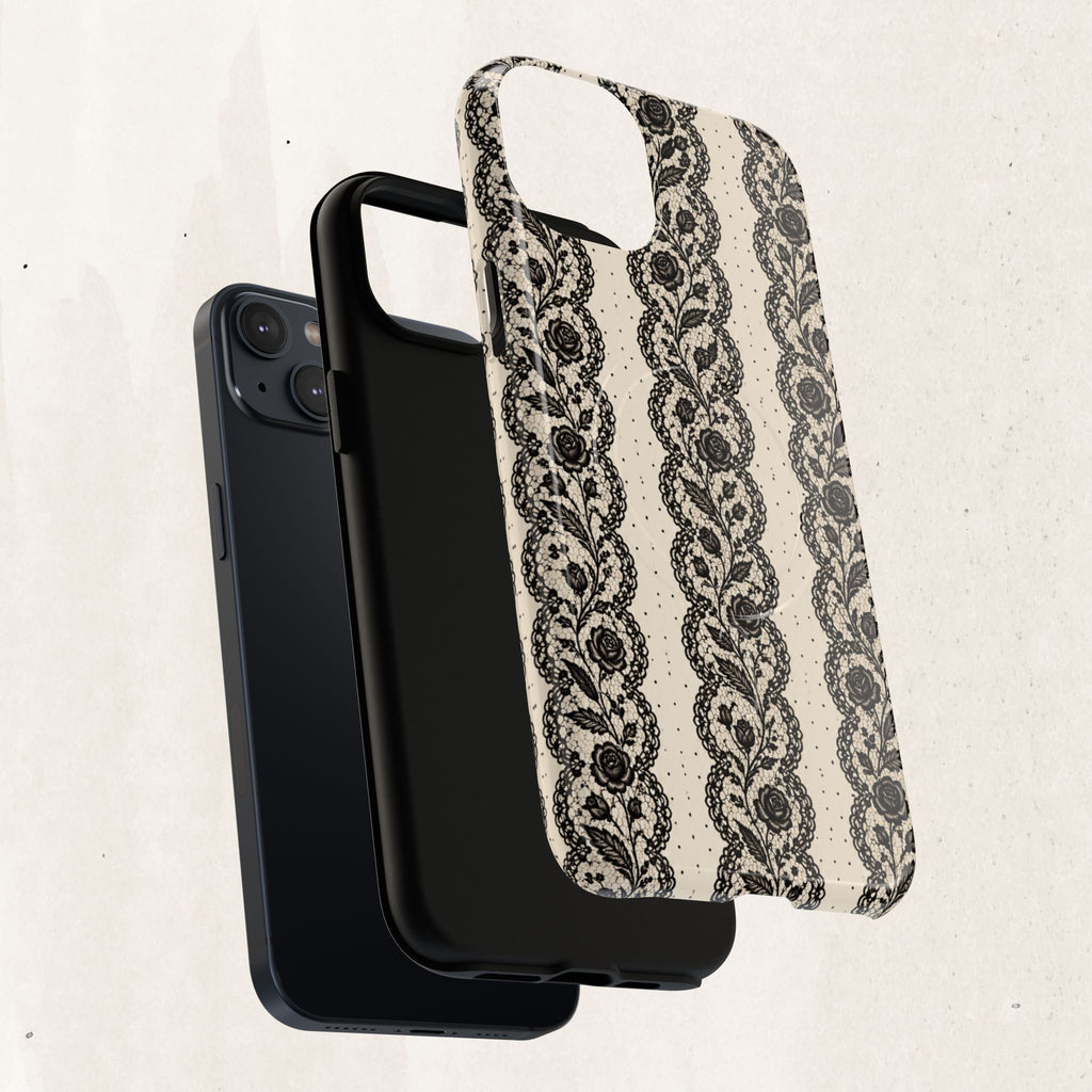 Lace Stripes Magnetic Phone Case