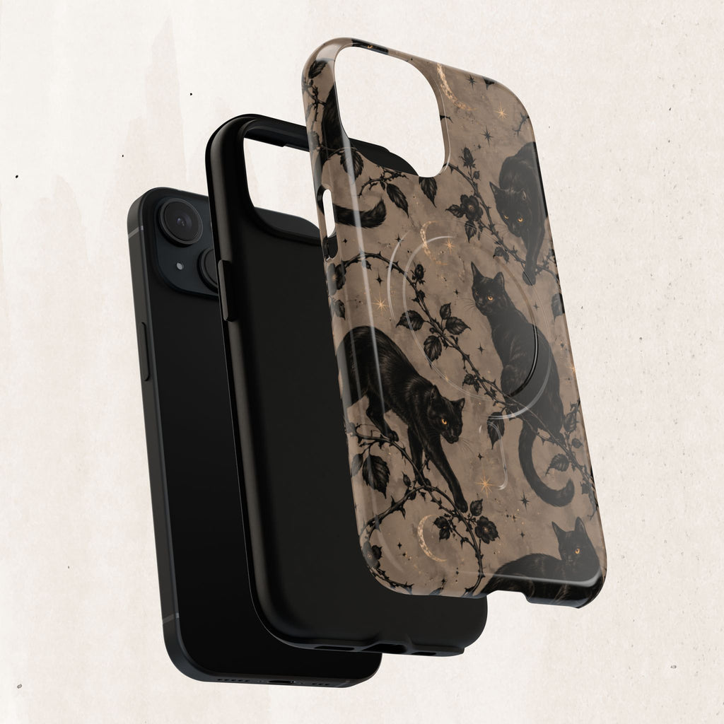 Vintage Black Cats Tough Phone Case