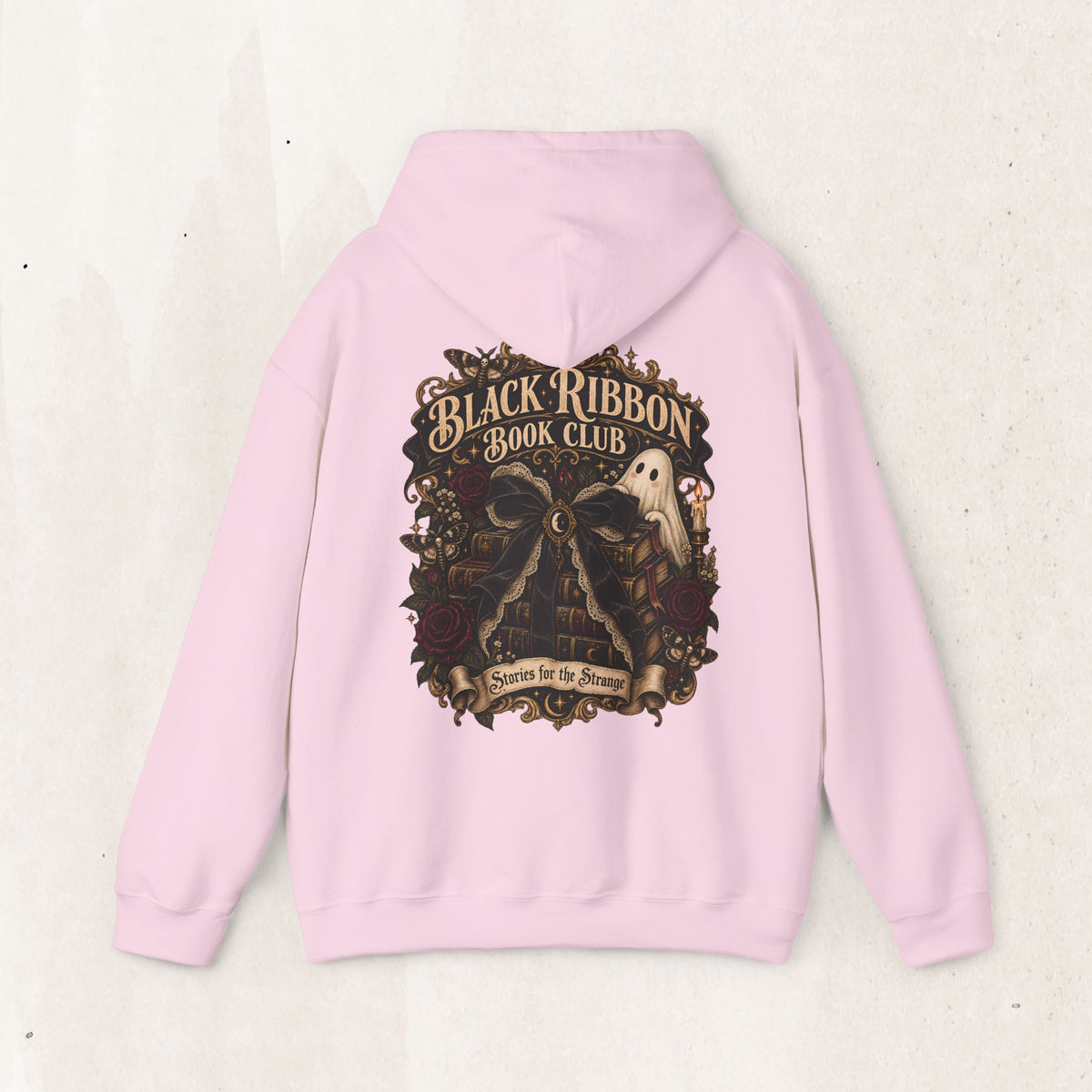 Black Ribbon Book Club Pullover Hoodie