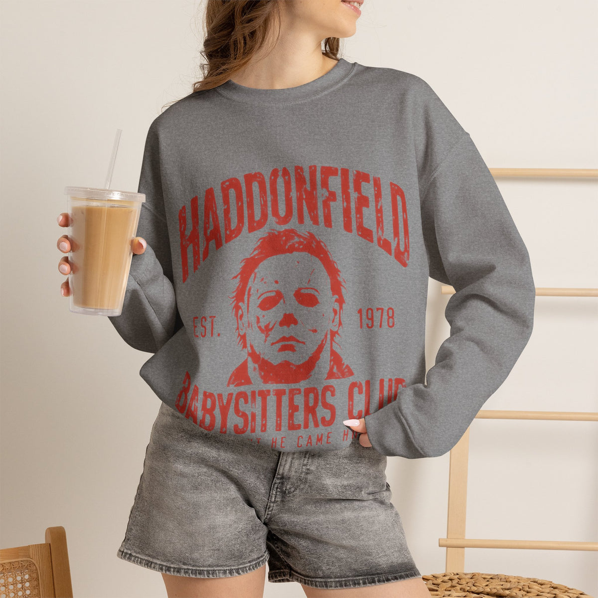 Haddonfield Babysitters Club CrewneckSweatshirt