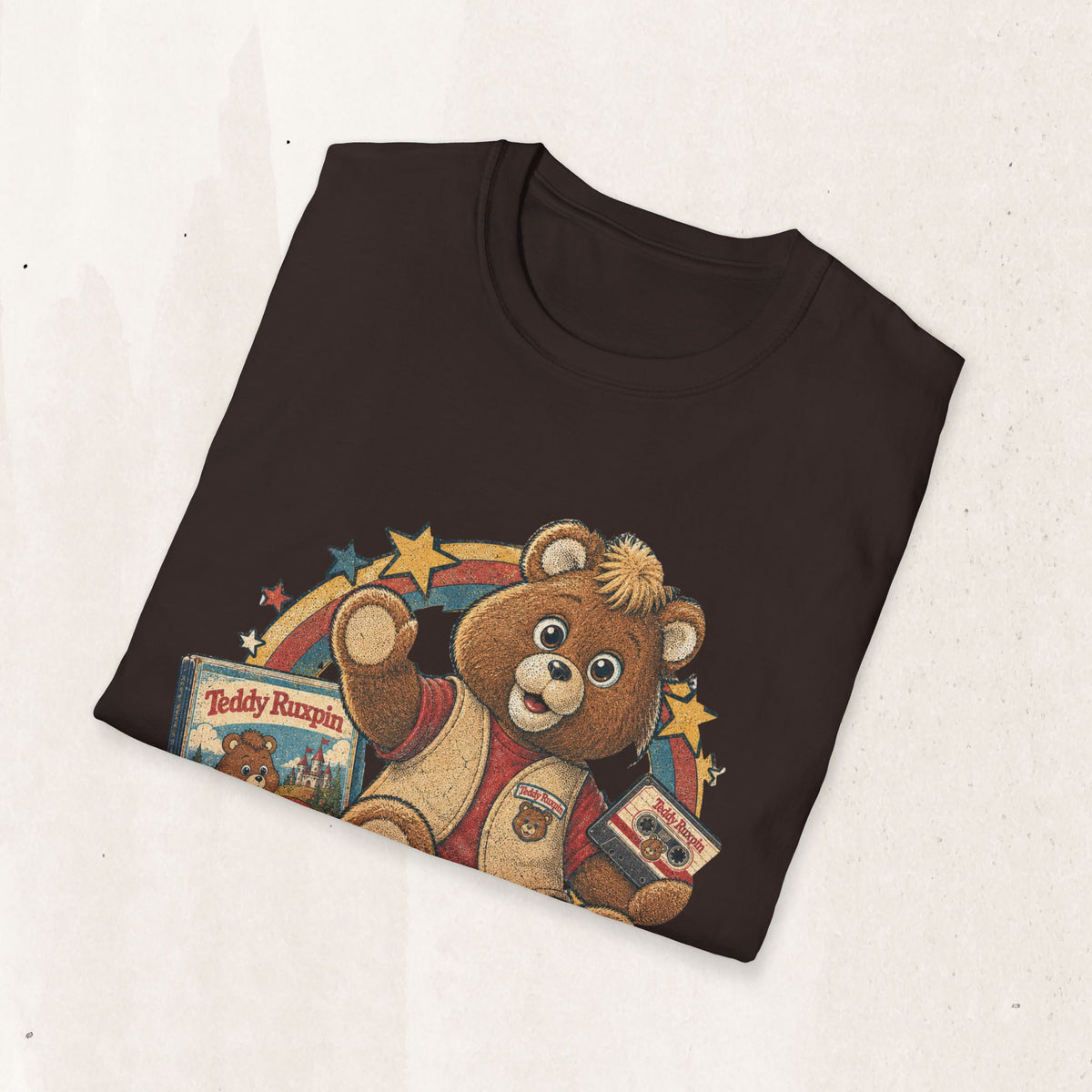 Teddy Ruxpin Graphic Tee in Dark Chocolate, alternate view