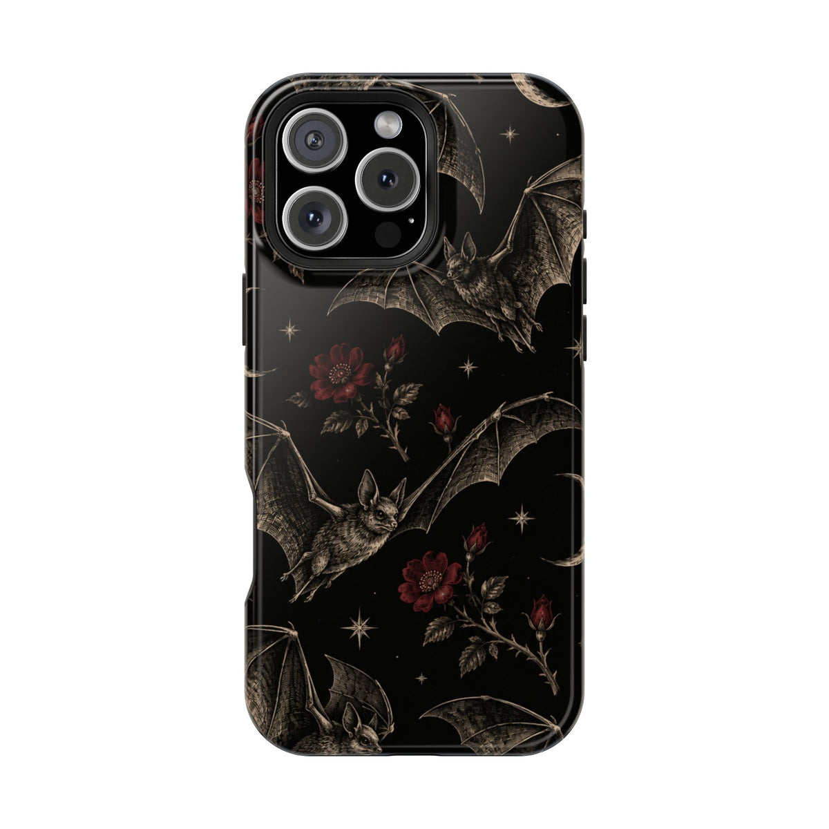 Gothic Bat & Moon Magnetic Phone Case, alternate view