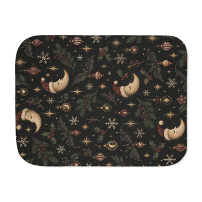 Celestial Christmas Night Sherpa Blanket
