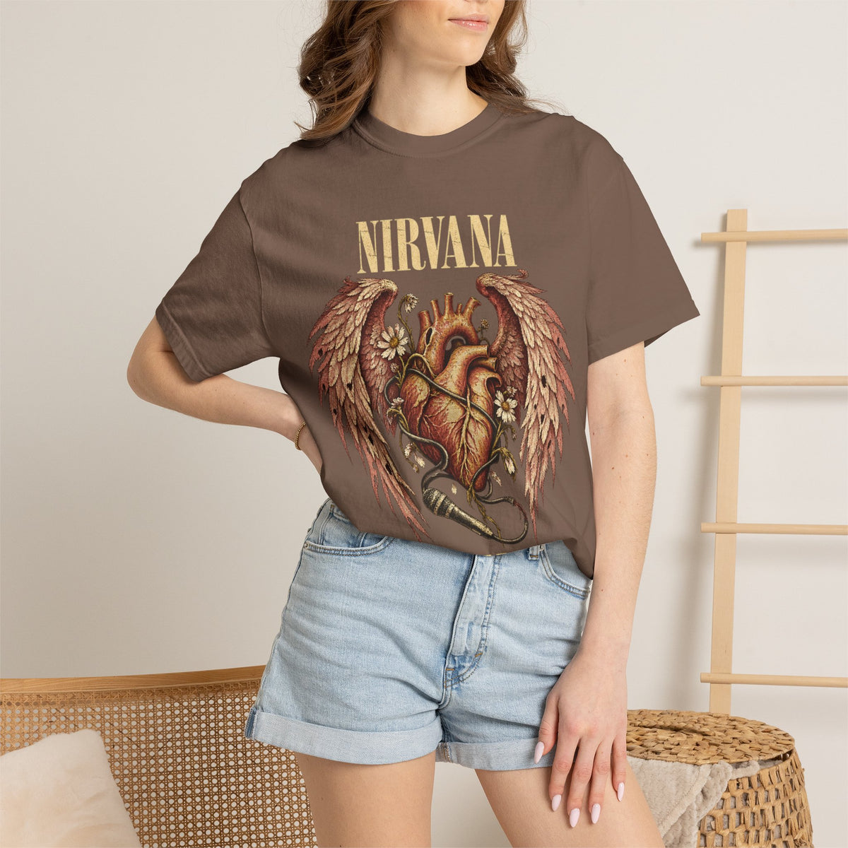 Nirvana "In Utero" Heart Wings Tee