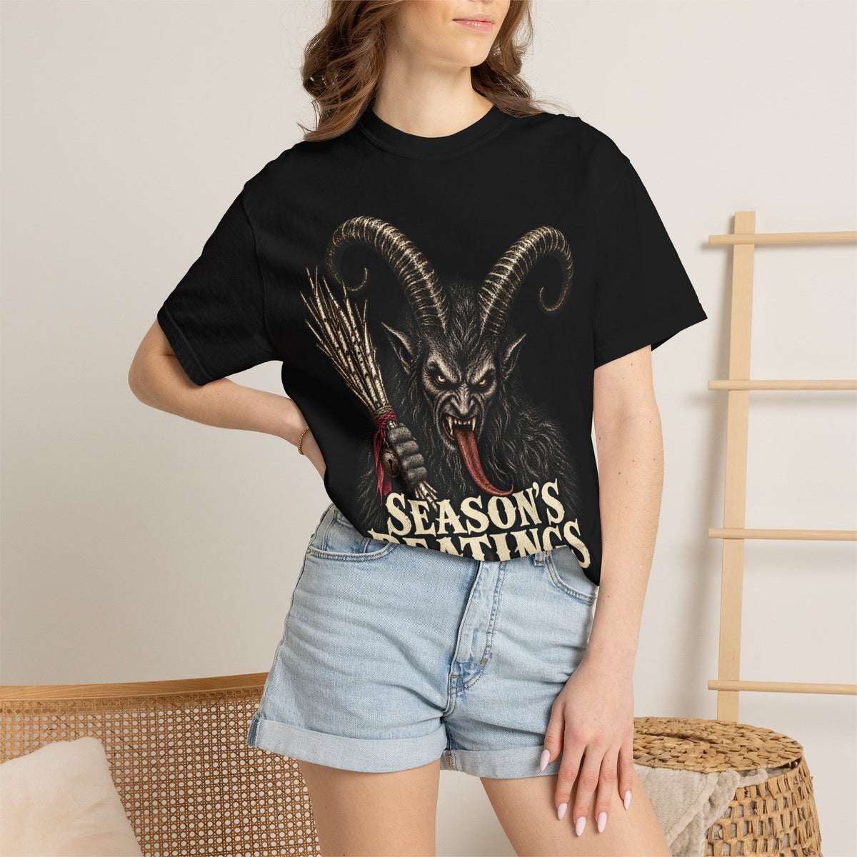 Krampus 'Season's Beatings' Graphic Tee