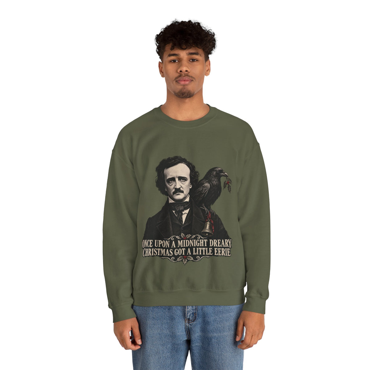 Edgar Allan Poe Christmas Crewneck Sweatshirt