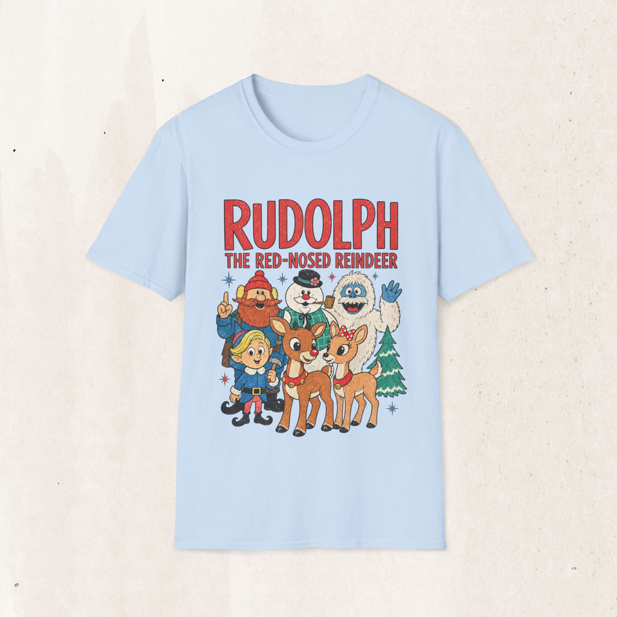 Rudolph The Red-Nosed Reindeer Christmas Tee
