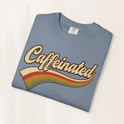 Caffeinated Retro Stripe Tee