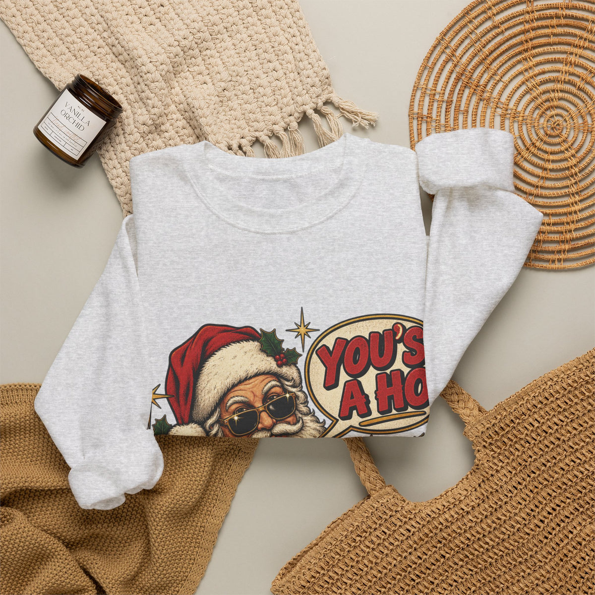 Santa Claus 'You's A Ho' Christmas Sweatshirt Printify