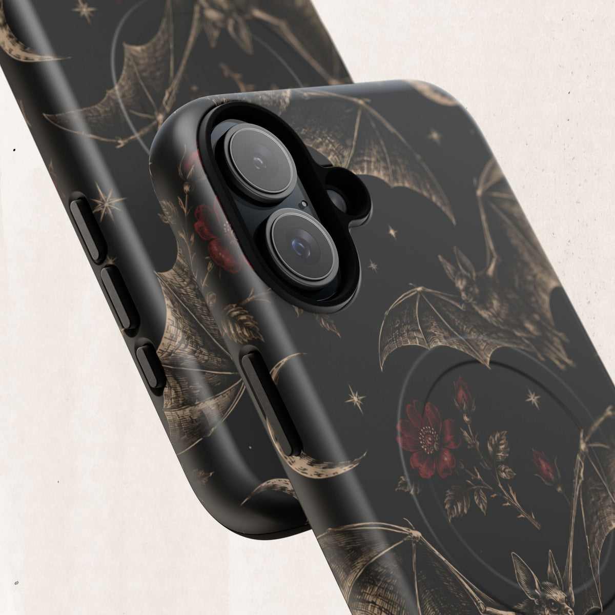 Gothic Bat & Moon Tough Magnetic Phone Case