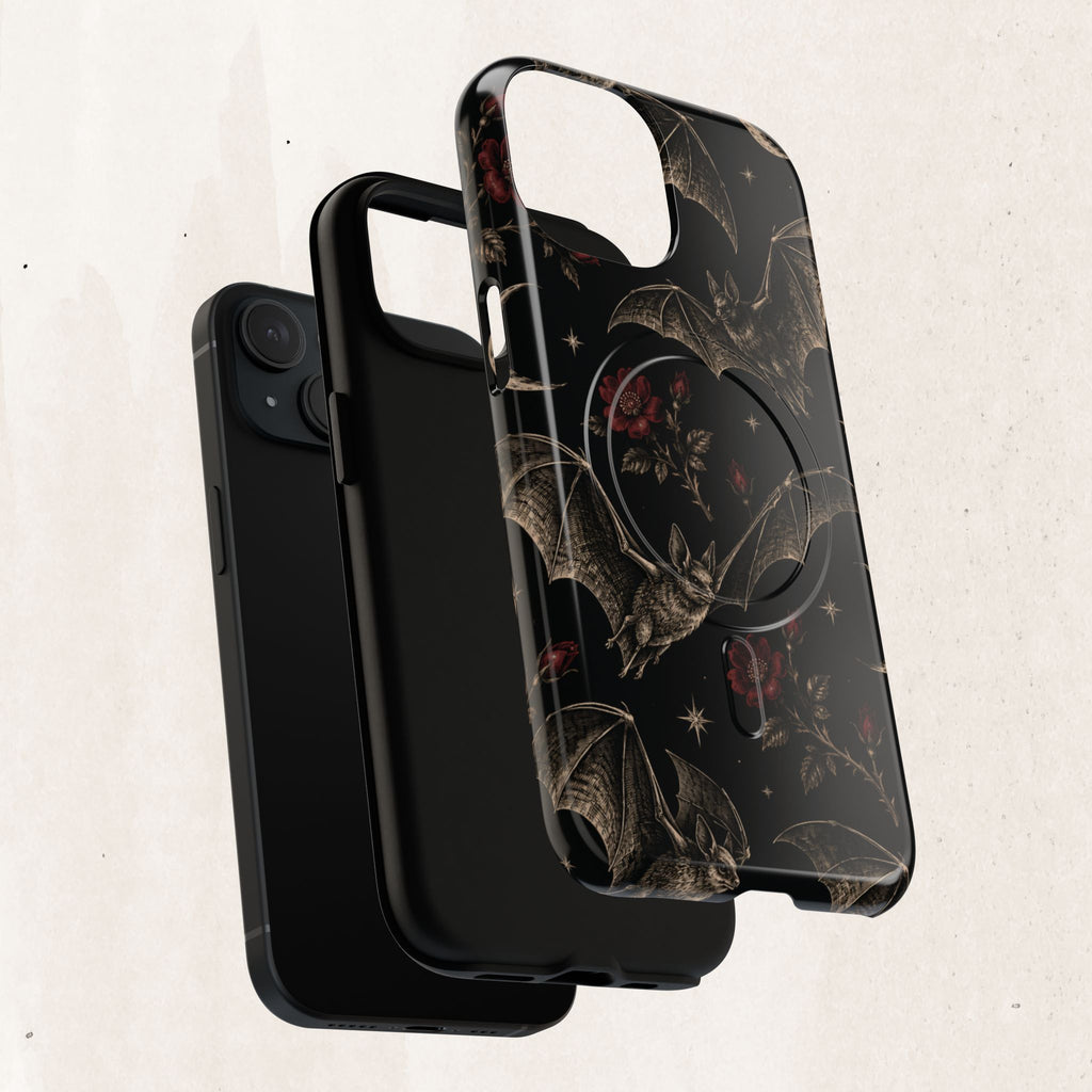 Gothic Bat & Moon Tough Magnetic Phone Case