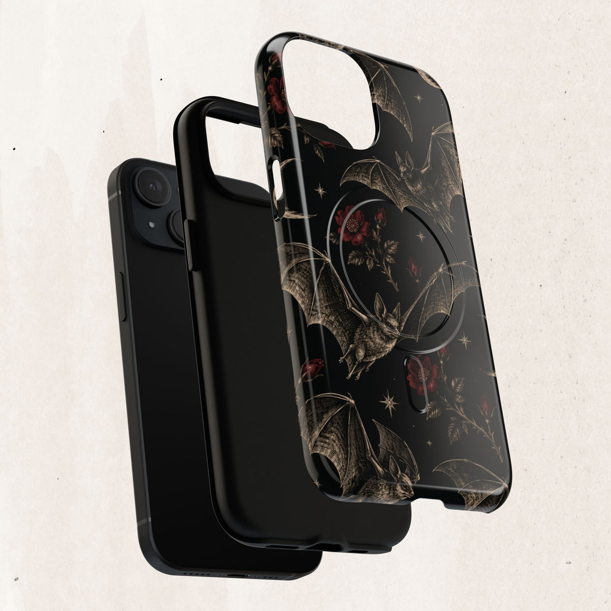 Gothic Bat & Moon Tough Magnetic Phone Case