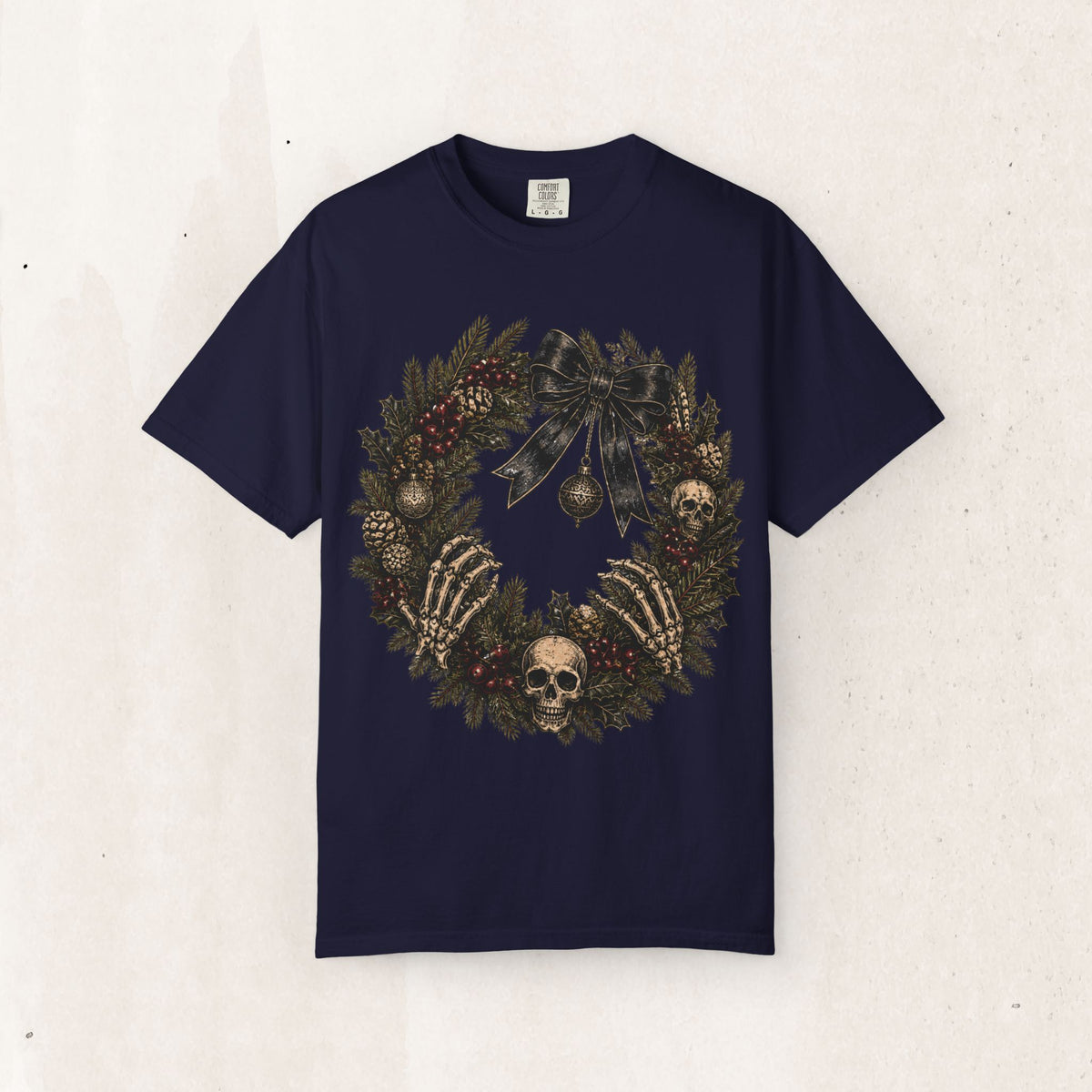 Skulls & Spruce Wreath Tee Printify