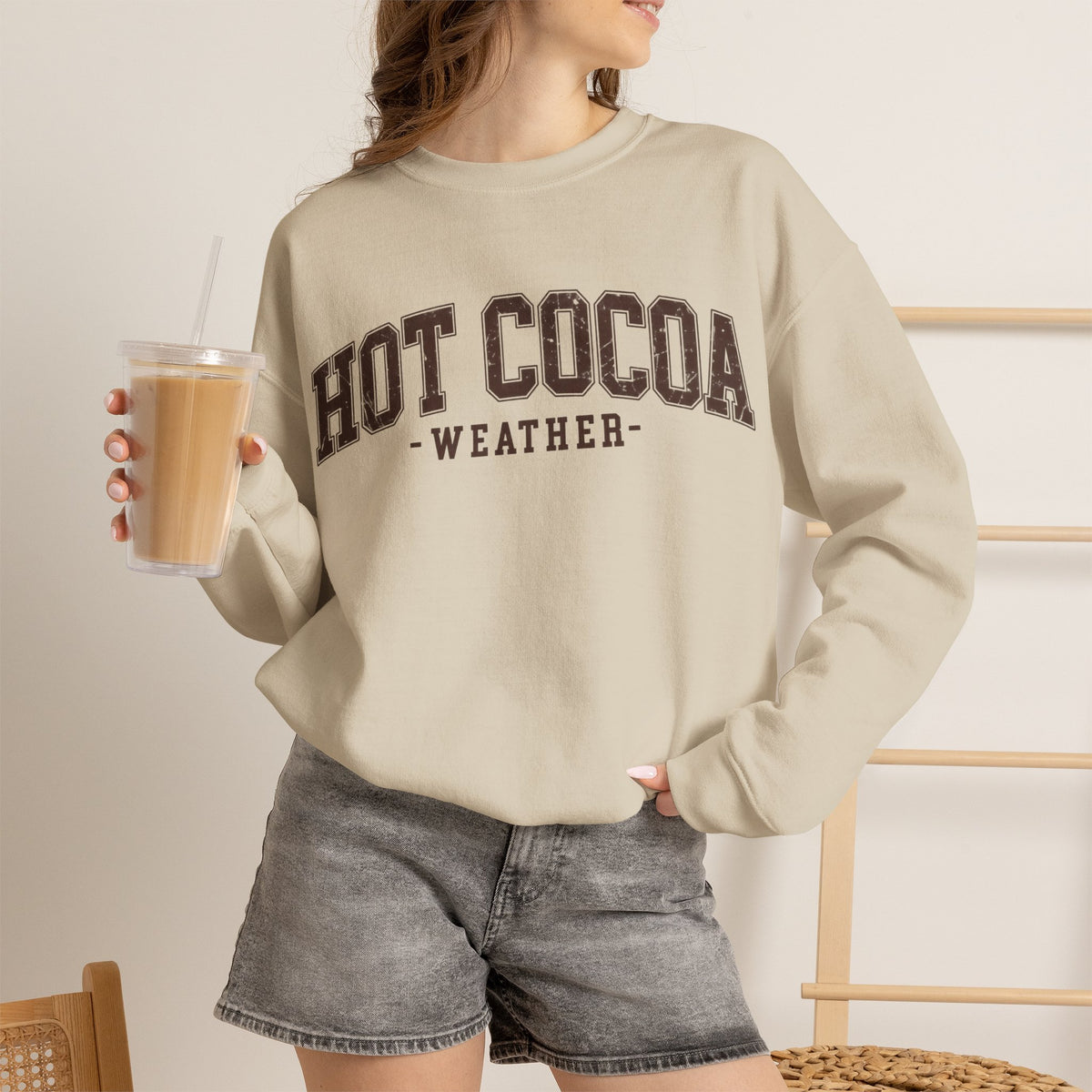 Hot Cocoa Weather cozy winter sweatshirt