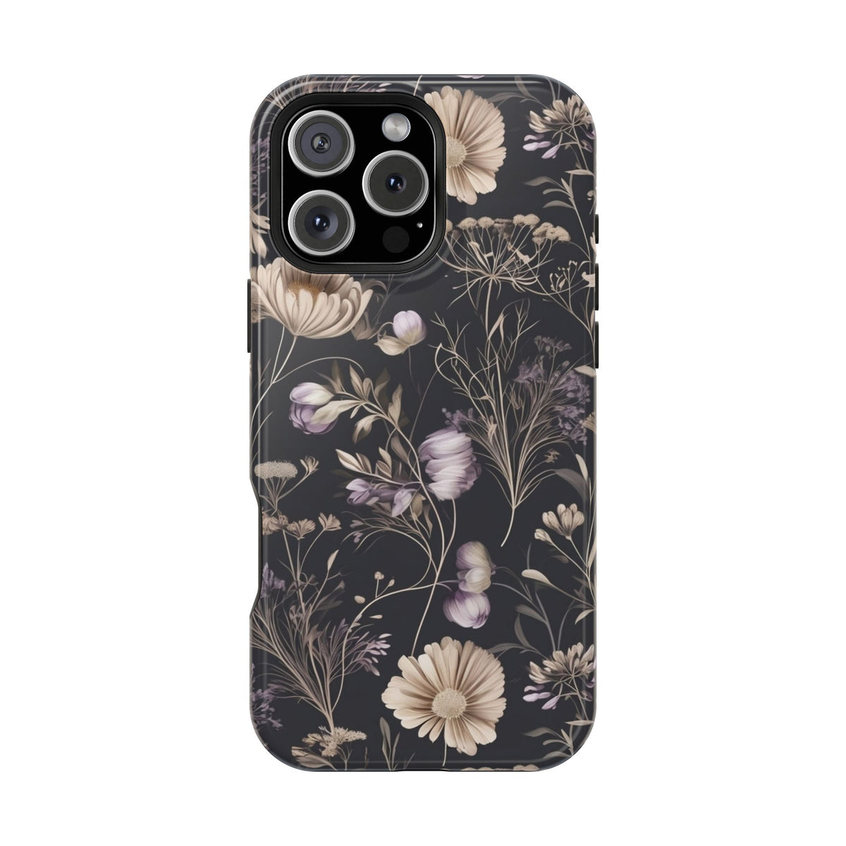 Dark Floral Magnetic Phone Case, alternate view