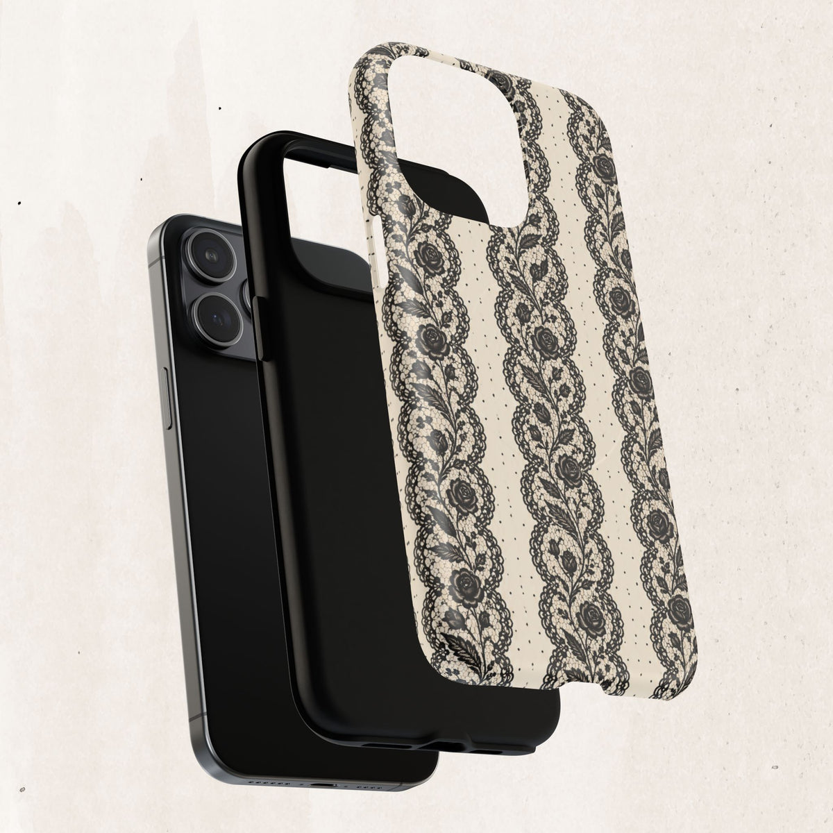 Lace Stripes Magnetic Phone Case