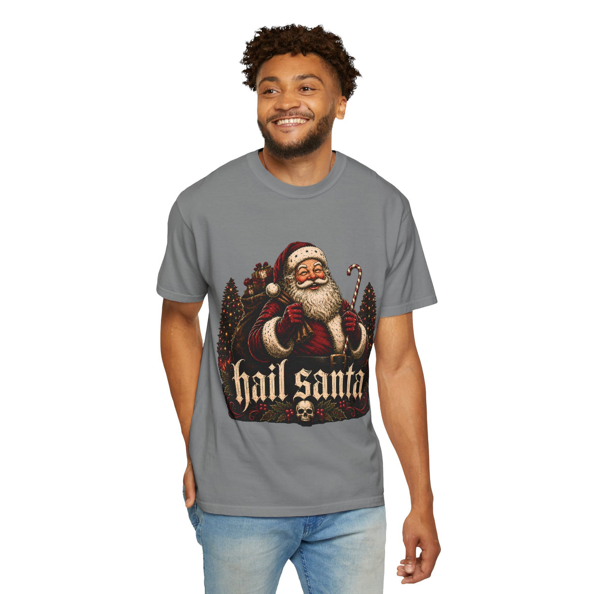 Hail Santa Vintage Graphic Tee