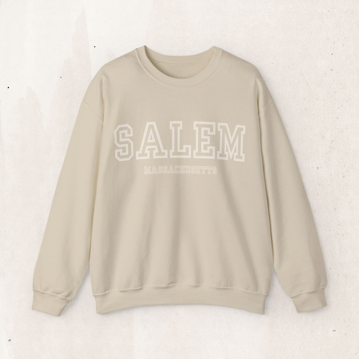 Salem Massachusetts Crewneck Sweatshirt – Sand