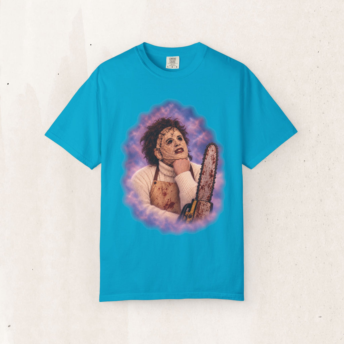 Leatherface 80's Portrait Tee – Sapphire