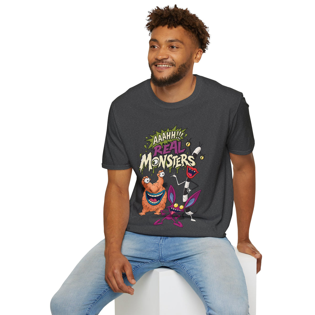Aaahh! Real Monsters Graphic Tee in Sapphire, alternate view